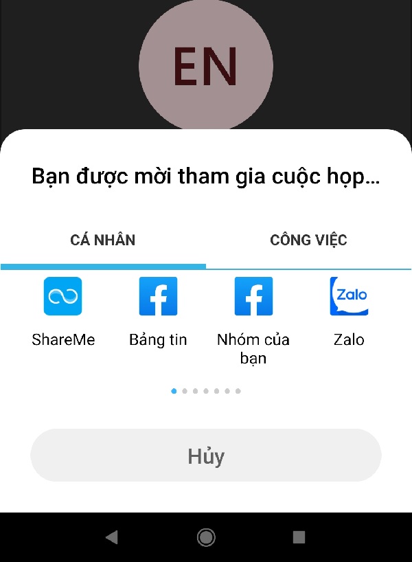 chia sẻ cuộc họp trên Microsoft Teams