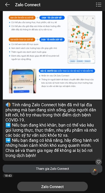 Chức năng Zalo Connect