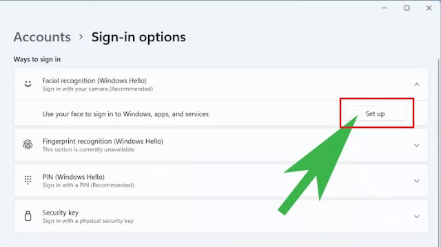 Cách thiết lập đăng nhập bằng khuôn mặt trên Windows 11 b3