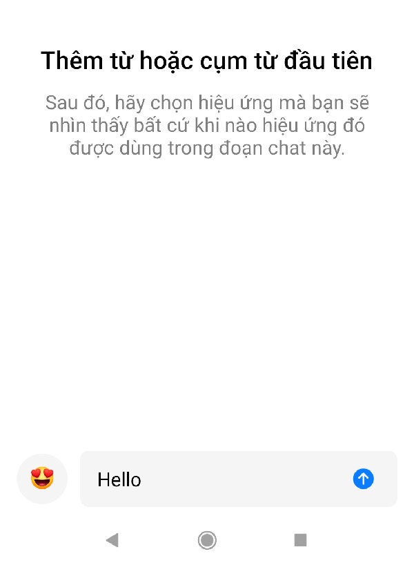 Bật "Hiệu ứng từ ngữ" khi nhắn tin trên Messenger 2