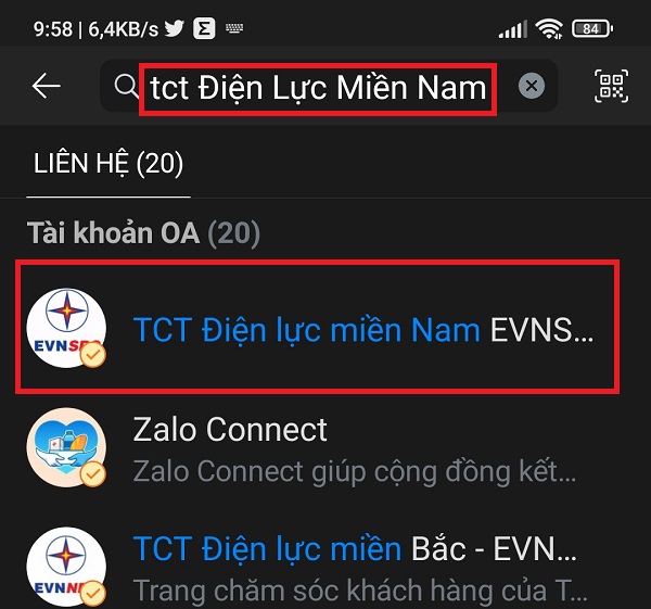 Cách tính số tiền điện hàng tháng qua Zalo