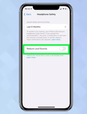 Tắt Reduce Loud Sounds để âm lượng iphone to hơn