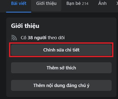 Cách để hiển thị số người đang theo dõi trên Facebook máy tính 1