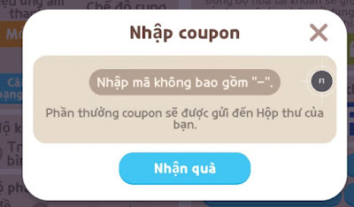 Nhập mã code play together bạn có vào ô