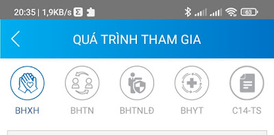 Tra cứu quá trình đóng bhxh qua app VssiD