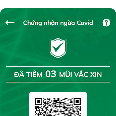 Chứng nhận tiêm mũi 3 app sổ sức khỏe điện tử