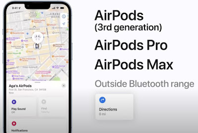 Cách tìm Airpods bị bất bằng Find My