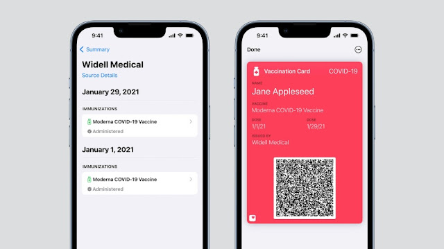 Cách thêm thẻ vaccine vào Apple Wallet trên IOS 15.1