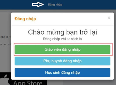 Truy cập hệ thống phần mềm quản trị website Vnedu