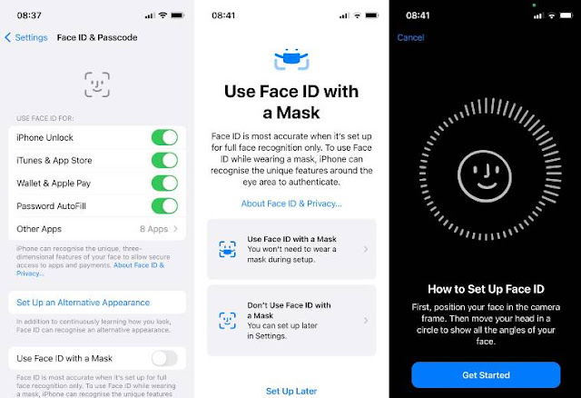 iOS 15.4: Cách sử dụng mở khóa Face ID khi đeo khẩu trang