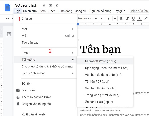 Gửi email đính kèm Google Docs trên Máy tính 3