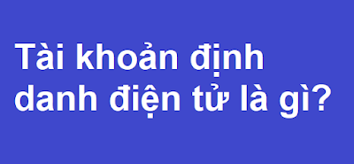 Tài khoản định danh điện tử là gì?