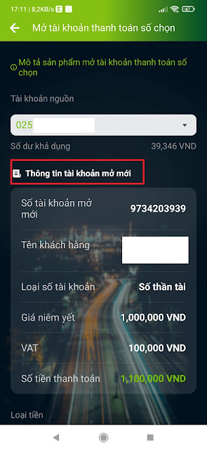 Cách mua số tài khoản đẹp ngân hàng Vietcombank 3