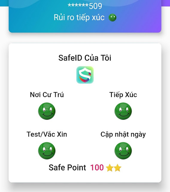 SafeID life trên App An Sinh