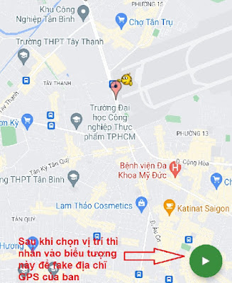 Cách fake GPS để tìm quanh đây ở nơi khác