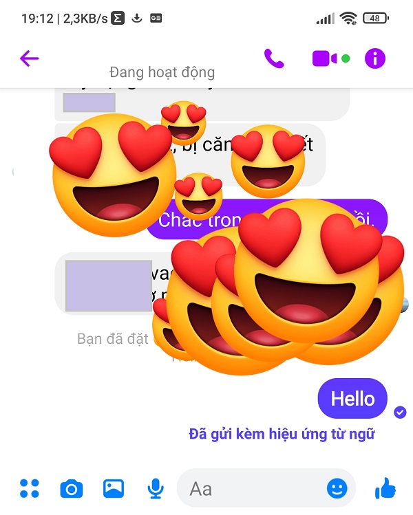 Bật "Hiệu ứng từ ngữ" khi nhắn tin trên Messenger 3