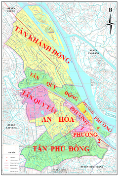 Bản đồ hành chính Thành Phố Sa Đéc