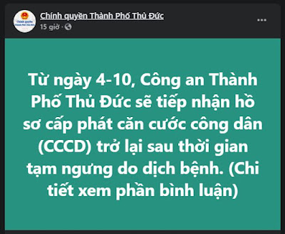 Làm Căn Cước Công Dân mới tại TP Thủ Đức