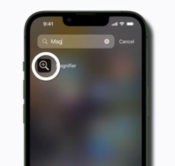 Các mở kính lúp (magnifier) trên iphone