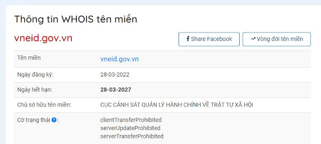 vneid.gov.vn có phải trang website lừa đảo không?