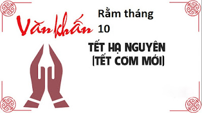 Văn khấn cúng rằm tháng 10 âm lịch hay lễ Hạ Nguyên