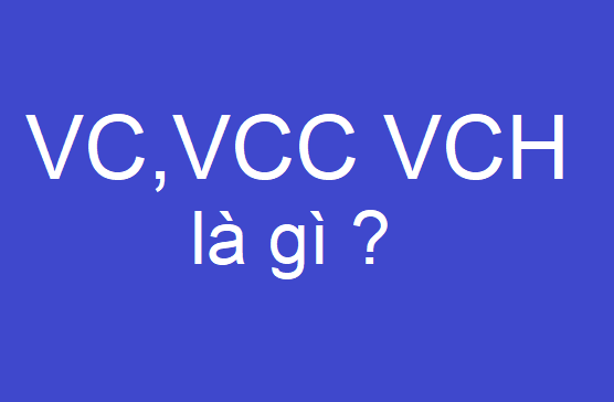 VC, VCC và VCH là gì ? ý nghĩa của 3 từ này